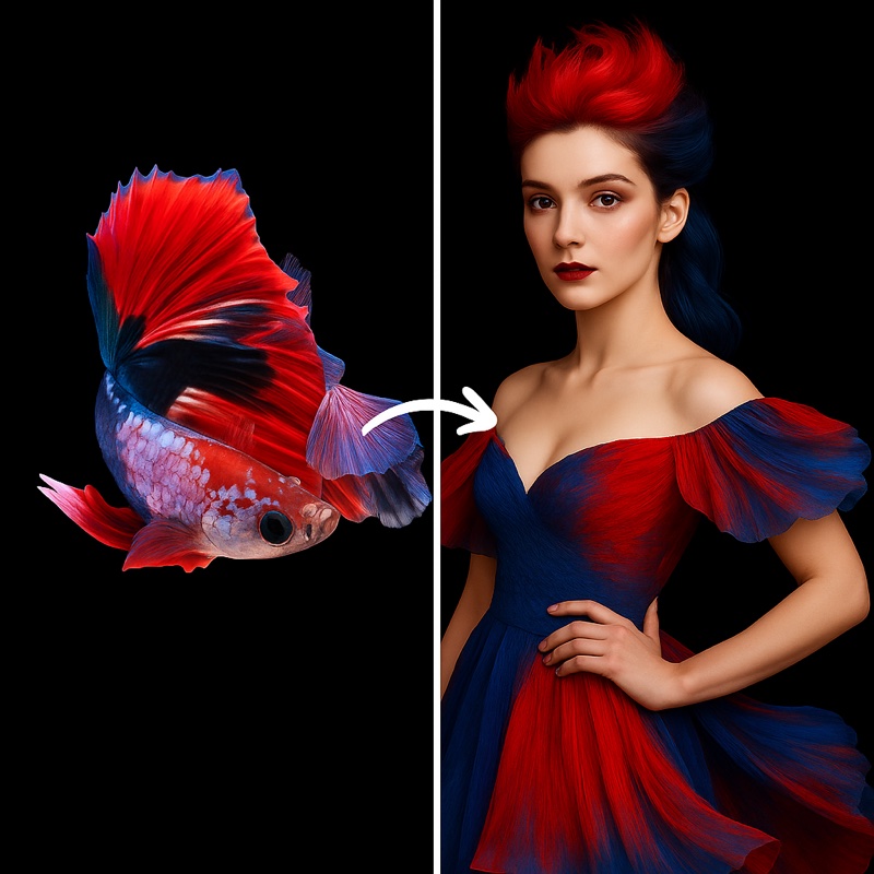 Fish to human example